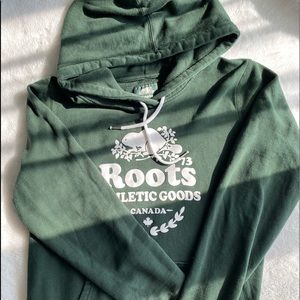 Roots Athletic Goods Canada Dark Green Hoodie